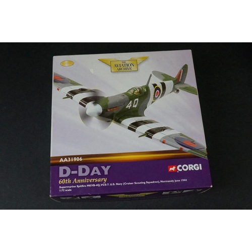 233 - Eight Boxed Corgi Aviation Archive ltd edn 1/72 diecast models to include US32214 P-51D Mustang - AA... 