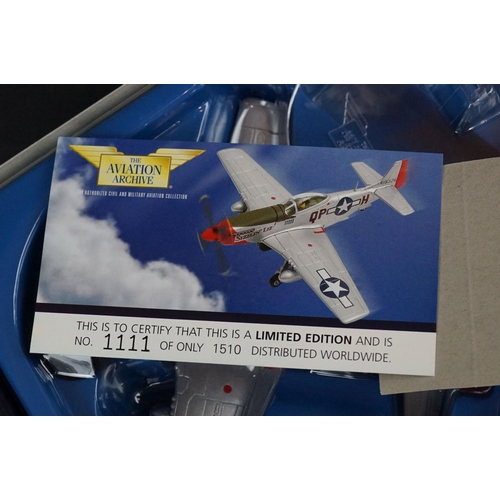 233 - Eight Boxed Corgi Aviation Archive ltd edn 1/72 diecast models to include US32214 P-51D Mustang - AA... 