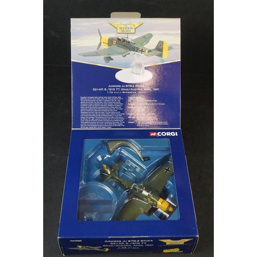 234 - Ten Boxed Corgi Aviation Archive 1/72 diecast models to include AA31904 Supermarine Spitfire MkVB - ... 