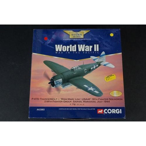 234 - Ten Boxed Corgi Aviation Archive 1/72 diecast models to include AA31904 Supermarine Spitfire MkVB - ... 