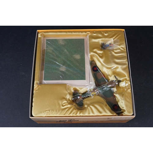 236 - Five Boxed Corgi Anniversary Edition 1/72 diecast models to include AA27603 Hawker Hurricane Mk.1 - ... 