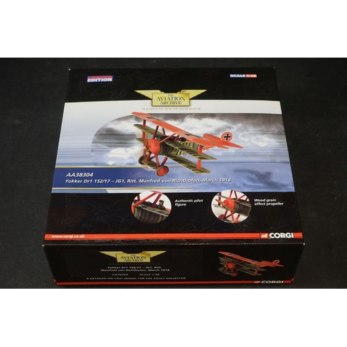 239 - Ten Boxed Corgi Aviation Archive ltd edn diecast models to include 1/72 AA38705 Spitfire F.MkXIVe (C... 