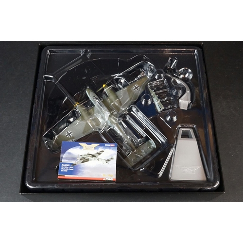 241 - Five Boxed Corgi Aviation Archive ltd edn 1/72 diecast models to include AA38505 Messerschmitt BF110... 