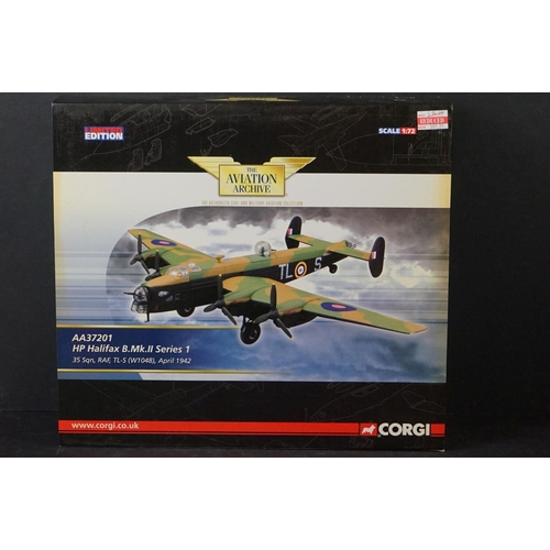 243 - Two Boxed Corgi Aviation Archive ltd edn diecast models to include 1/144 AA37001 Vickers VC-10 C,1 N... 