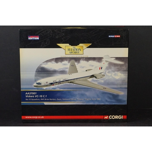 243 - Two Boxed Corgi Aviation Archive ltd edn diecast models to include 1/144 AA37001 Vickers VC-10 C,1 N... 