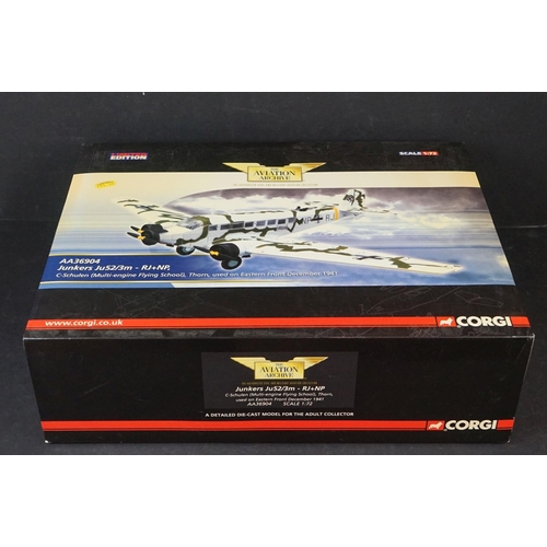 244 - Two Boxed Corgi Aviation Archive ltd edn diecast models to include 1/72 Consolidated Catalina MKIB, ... 