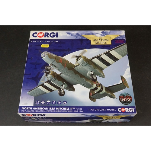 246 - Five Corgi Aviation Archive ltd edn 1-72 diecast models to include AA38507 Messerschmitt Bf1 10E-2 -... 