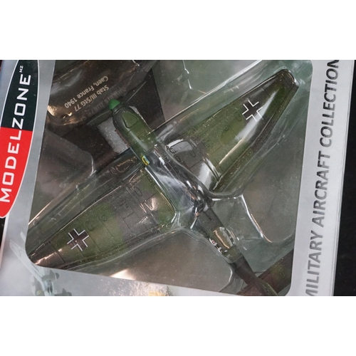 249 - Seven Boxed Oxford Diecast ModelZone 1/72 diecast models to include Hawker Typhoon IB - Douglas Daun... 