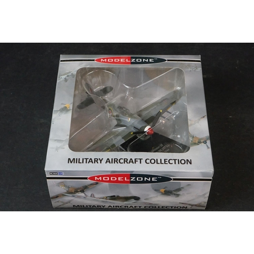 249 - Seven Boxed Oxford Diecast ModelZone 1/72 diecast models to include Hawker Typhoon IB - Douglas Daun... 