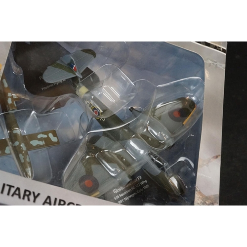 249 - Seven Boxed Oxford Diecast ModelZone 1/72 diecast models to include Hawker Typhoon IB - Douglas Daun... 