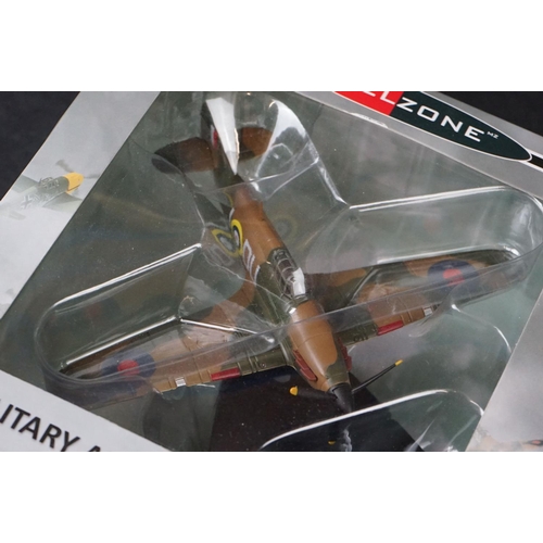 249 - Seven Boxed Oxford Diecast ModelZone 1/72 diecast models to include Hawker Typhoon IB - Douglas Daun... 