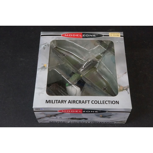 249 - Seven Boxed Oxford Diecast ModelZone 1/72 diecast models to include Hawker Typhoon IB - Douglas Daun... 