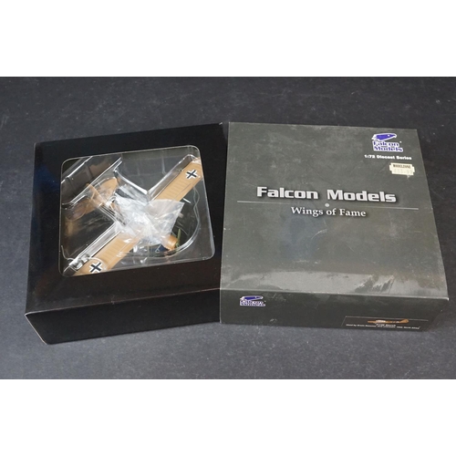 256 - 15 boxed diecast model aircraft to include 4 x Falcon Models, 5 x Dragon Wings, 3x Skymax Models, 1 ... 