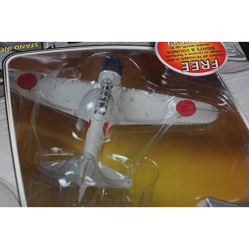 257 - Eight Corgi Boxed diecast model aircraft to include 4 x Nose Art Collection, 2 x P-38 Lightning (Mis... 