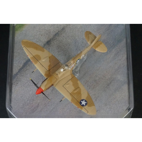 258 - Seven Boxed and Carded Corgi diecast aircraft models to include 4 x WWII Legends, AA33105 Mitsubishi... 