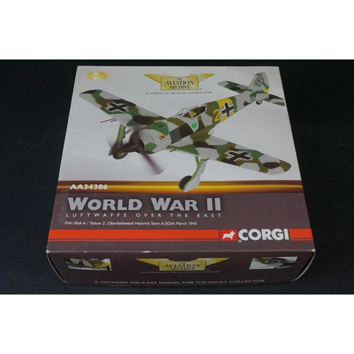 262 - Six Boxed Corgi Aviation Archive ltd edn 1/72 diecast models to include AA33704 Heinkel He III H-6 -... 