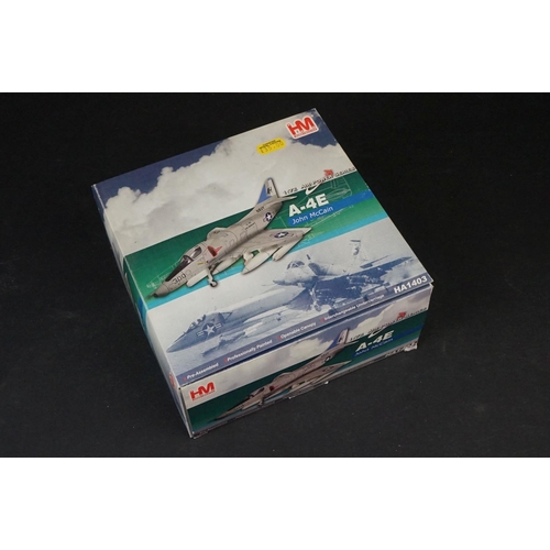 222 - Five Boxed Hobbymaster Air Power Series diecast models to include BF 110G-2/R3 - F-104C 435th TFS - ... 