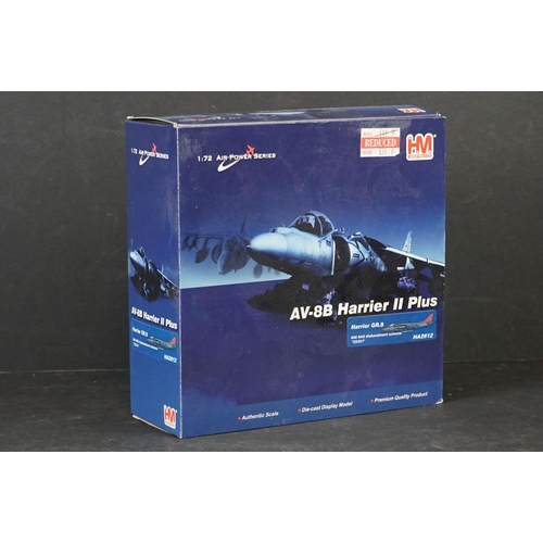 224 - Nine Boxed Hobbymaster Air Power Series 1/72 diecast models to include Bristol Beaufighter - BF 110G... 