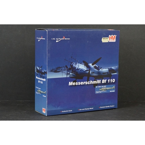 224 - Nine Boxed Hobbymaster Air Power Series 1/72 diecast models to include Bristol Beaufighter - BF 110G... 