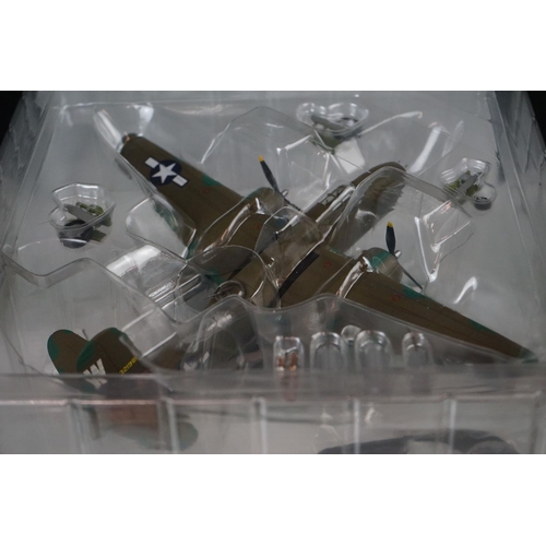 226 - Nine Boxed HobbyMaster Air Power Series 1/72 diecast models to include BF 110G-2 - Douglas A-1 Skyra... 