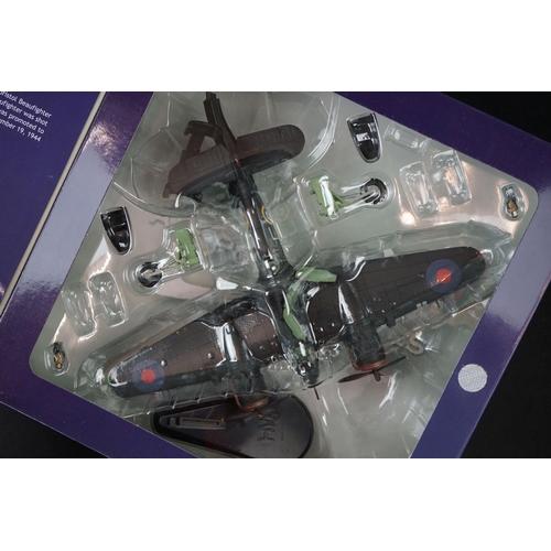 226 - Nine Boxed HobbyMaster Air Power Series 1/72 diecast models to include BF 110G-2 - Douglas A-1 Skyra... 