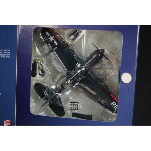 226 - Nine Boxed HobbyMaster Air Power Series 1/72 diecast models to include BF 110G-2 - Douglas A-1 Skyra... 