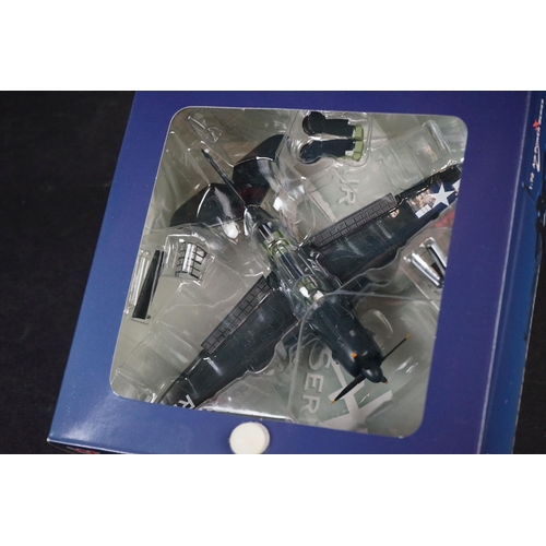 226 - Nine Boxed HobbyMaster Air Power Series 1/72 diecast models to include BF 110G-2 - Douglas A-1 Skyra... 