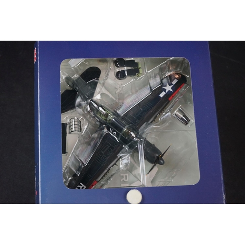 226 - Nine Boxed HobbyMaster Air Power Series 1/72 diecast models to include BF 110G-2 - Douglas A-1 Skyra... 