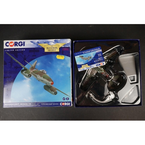 228 - Seven Boxed Corgi Aviation Archive ltd edn 1/72 diecast models to include AA39703 Hawker Sea Hurrica... 