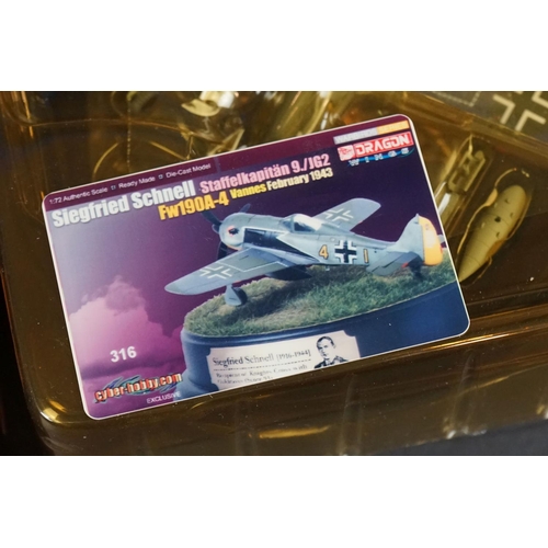 232 - 14 Boxed Dragon Wings Warbirds Series to include Fw 190D-9 - Me 109G-2 - Fw 190D-9 - Fw 190A-3 - Fw ... 