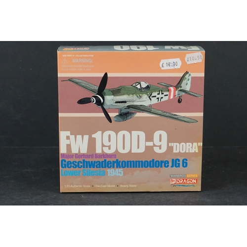 232 - 14 Boxed Dragon Wings Warbirds Series to include Fw 190D-9 - Me 109G-2 - Fw 190D-9 - Fw 190A-3 - Fw ... 