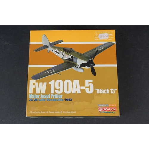 232 - 14 Boxed Dragon Wings Warbirds Series to include Fw 190D-9 - Me 109G-2 - Fw 190D-9 - Fw 190A-3 - Fw ... 