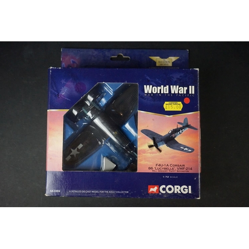 280 - 13 x Boxed Corgi diecast models to include 3 x Battle of Britain, 49001 Spitfire MkI, 49201 Messersc... 