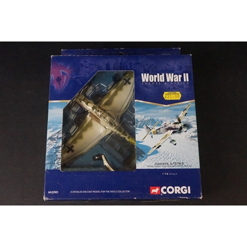 280 - 13 x Boxed Corgi diecast models to include 3 x Battle of Britain, 49001 Spitfire MkI, 49201 Messersc... 