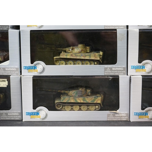 325 - 20 boxed Dragon Armor diecast military vehicles to include 60479 Sd.Kfz.181 Tiger I Early Production... 