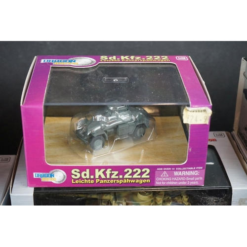 325 - 20 boxed Dragon Armor diecast military vehicles to include 60479 Sd.Kfz.181 Tiger I Early Production... 