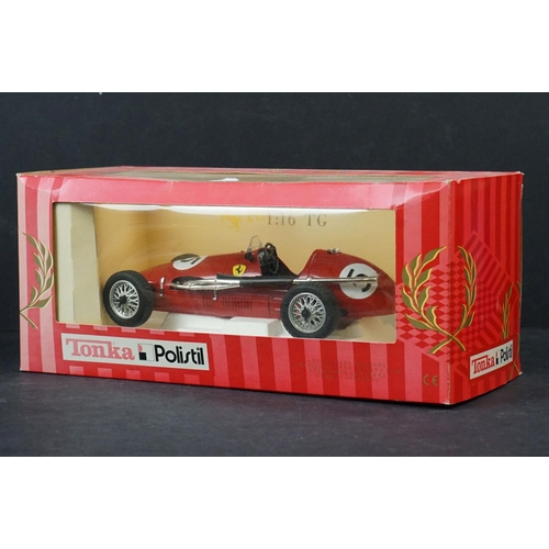 326 - Three boxed Tonka Polistil diecast model cars to include 1:16 Ferrari 500 F2, 1:16 Jaguar E-Type, 1:... 