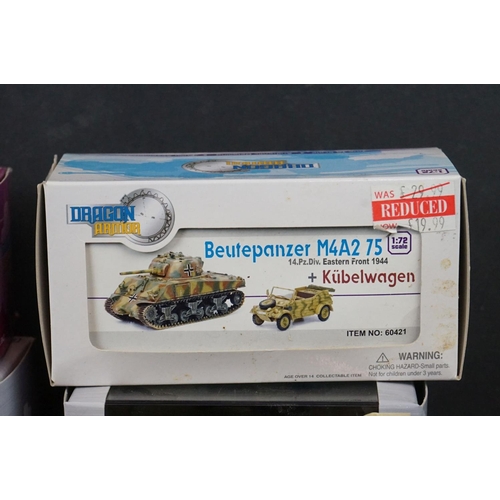 327 - 19 boxed Dragon Armor diecast military vehicles to include 60591 Churchill Mk.III, 60570 Churchill M... 