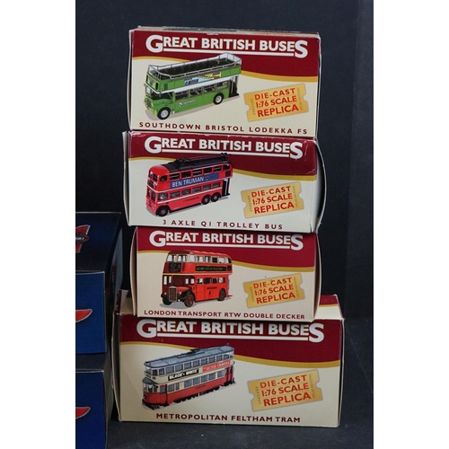 337 - Collection of 17 boxed Atlas Editions Classic Coach Collection & Great British Buses to include Sout... 