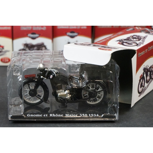 338 - Collection of 28 boxed Atlas Editions 1/24 Classic Motorbikes to include Triumph Bonneville T120, Vi... 