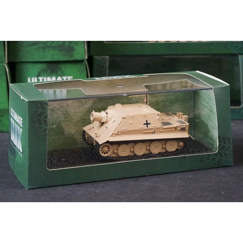 339 - Collection of 30 boxed Atlas Editions Ultimate Tank Collection to include M26 Pershing, Pz,Kpfw.38t,... 