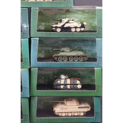 339 - Collection of 30 boxed Atlas Editions Ultimate Tank Collection to include M26 Pershing, Pz,Kpfw.38t,... 