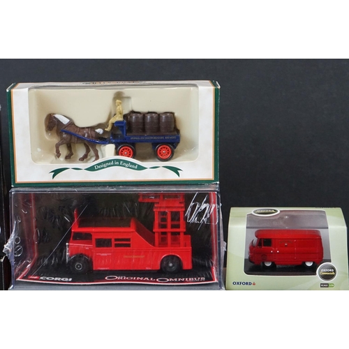 341 - Eleven boxed and cased diecast models to include Corgi 44107 Optare Solo Dyrham Park Shuttle Bus, Co... 