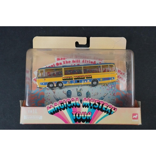 342 - Collection of Six boxed Corgi diecast models to include The Beatles Magical Mystery Tour, 4 x Beatle... 