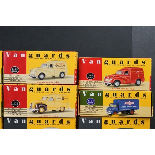 346 - 17 boxed Vanguard diecast models, commercial vehicles and private cars, together with boxed limited ... 