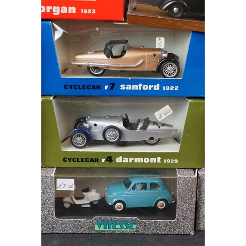 347 - 12 boxed and cased diecast models to include 8 x Brumm & 4 x Vitesse, diecast vg, boxes gd