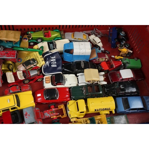 348 - Around 50 play worn diecast models from the mid 20th C to contemporary examples featuring Corgi, DG,... 