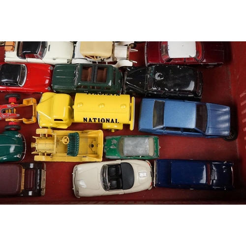 348 - Around 50 play worn diecast models from the mid 20th C to contemporary examples featuring Corgi, DG,... 