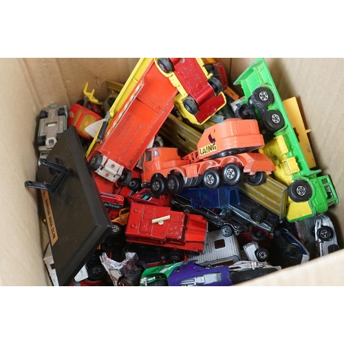 350 - Collection of around 70 play worn diecast models from mid 20th C onwards, mainly Matchbox examples, ... 