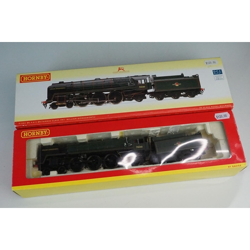 52 - Boxed Hornby OO gauge DCC Ready R2563 BR 4-6-2 Britannia Class Locomotive 70030 William Wordsworth